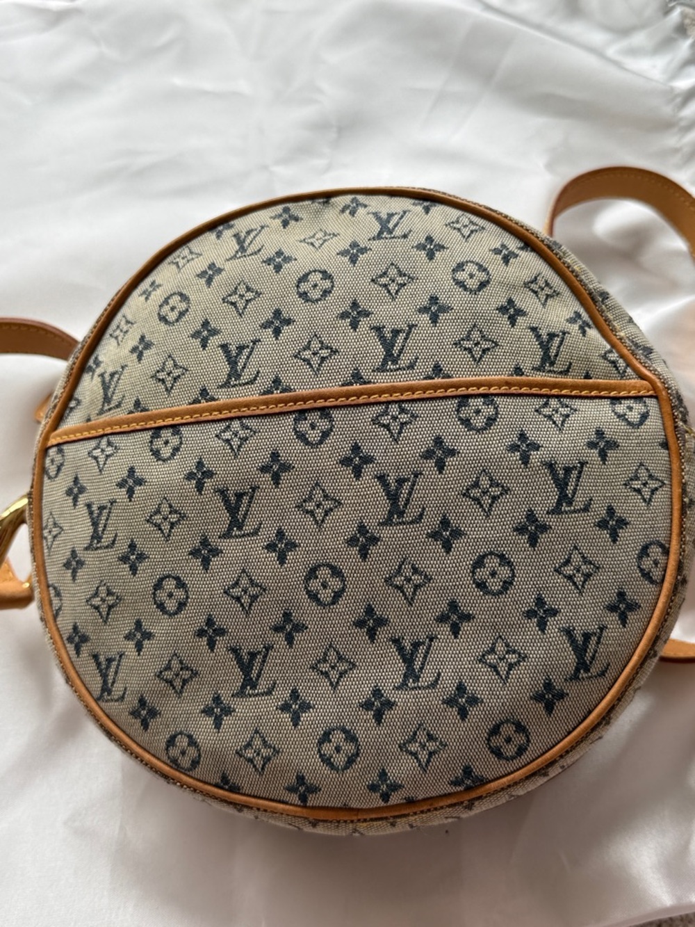 RARE LV Denim Canteen Style Crossbody in Beige and Tan with Gold Hardware - Picture 2 of 4